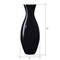 Handcrafted Black Bamboo Floor Vase 20 Inch Tall Decorative Skincare Decor